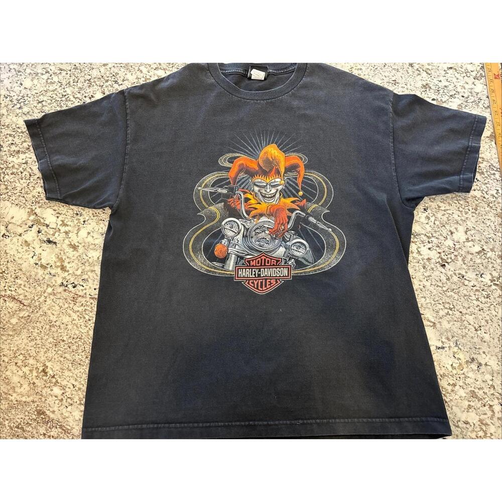 Harley Davidson Mens Xl Jester Skull Tee Phoenix Oregon